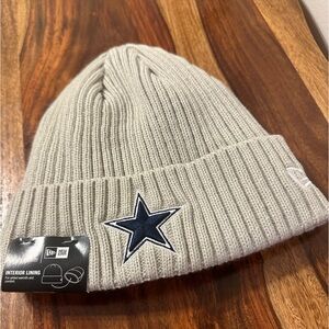 Dallas Cowboys New Era Core Classic Cuffed Knit Cream NWT!
